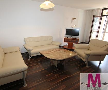 Helle, stilvoll möblierte 2,5-Zimmer-Wohnung mit lichtdurchfluteter Loggia und Duplexparker in Nürnberg  inkl. NK  Fernwärme