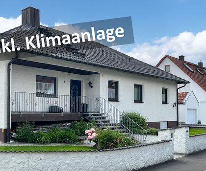 Klimaanlage inklusive:
Bungalow mit Einliegerwohnung und Gartenidylle in Eggolsheim
