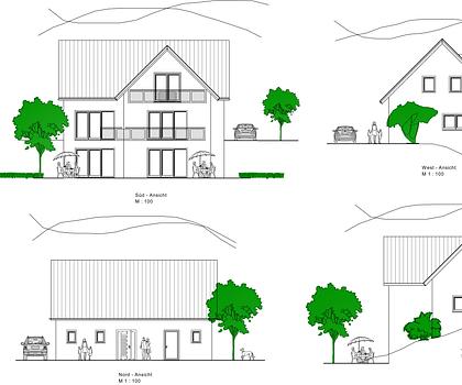 Einfamilienhaus mit individueller Planung in naturnaher Umgebung