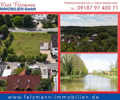 Schönes Baugrundstück nahe dem Ludwigskanal *ohne zusätzliche Käuferprovision*