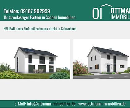 Neubau eines modernen und großzügigen Einfamilienhauses direkt in Schwabach !