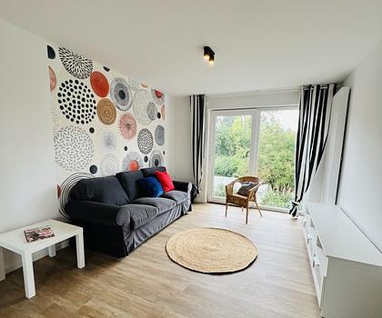 Modernes Wohnen mit Garten  Stilvoll möblierte 2-Zimmerwohnung in zentraler Lage Nürnbergs