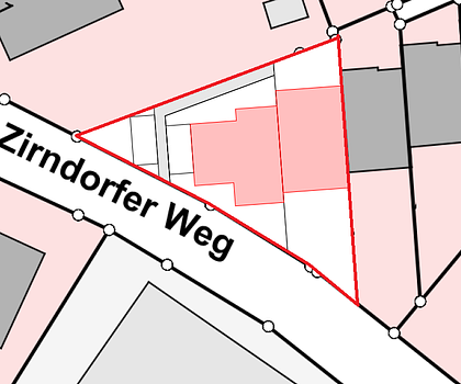 Zentral gelegenes Baugrundstück in Oberasbach (EFH, 2 RH oder MFH möglich)