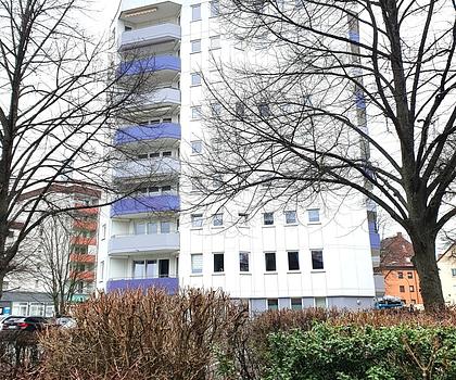 Helle 3 Zimmerwohnung mit Balkon und Tiefgaragenstellplatz zentrumsnah in Bayreuth