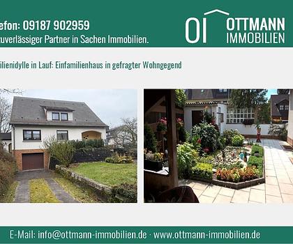 Familienidylle in Lauf: Einfamilienhaus in gefragter Wohngegend