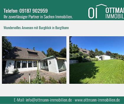 Herrschaftliches Anwesen mit Burgblick