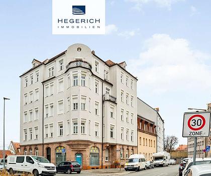 HEGERICH: Altbaucharme zum Verlieben: Stilvoll renovierte 3-Zimmer-Wohnung in Nürnberg-St. Peter