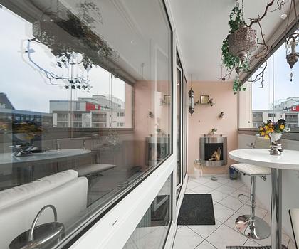 Südbalkon zum Relaxen und sehr schöne Raumaufteilung zum Einziehen