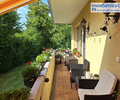 TOP 3-Zimmer Wohnung im Hochparterre mit Balkon und Einzelgarage in ruhiger Lage