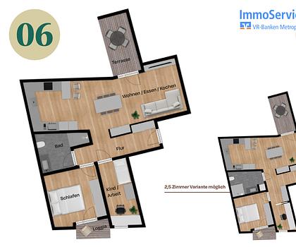 2,5-Zi.-ETW im Statteil St. Johannis. / Baubeginn erfolgt und bereits über 60% verkauft!