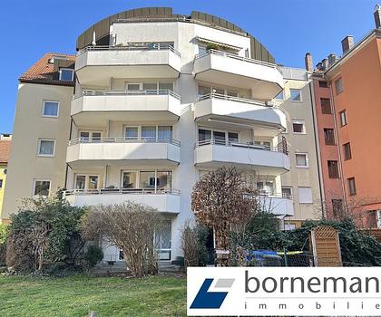 Beliebte Nordstadtlage Maxfeld! Vermietete 2-Zi.-ETW mit SW-Balkon + TG-Duplexparker!