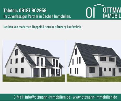 NEUBAU von modernen Doppelhäusern in Nürnberg Laufamholz !